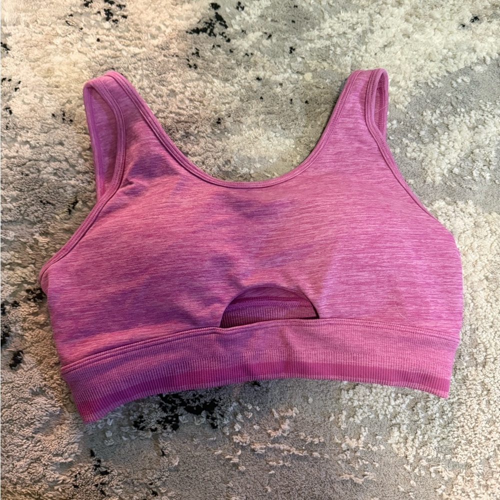 BuffBunny Heathered Pink BBL Sports Bra size S